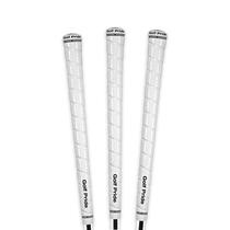 Golf Grip Golf Pride Tour Wrap Rubber, tamanho médio, branco, pacote com 3
