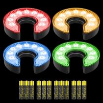 Golf Hole Lights KINGTOP LED, pacote com 4 unidades, operado por bateria Golf Hole Lights KINGTOP LED, pacote com 4 unidades, operado por bateria