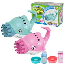 Golfinho Bolas Sabão Máquina Elétrica Brinquedo Lança Bolhas Golfinho Bolas Sabão Máquina Elétrica Brinquedo Lança Bolhas