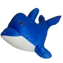 Golfinho de Pelúcia Marinha Azul 32 cm Antialérgico