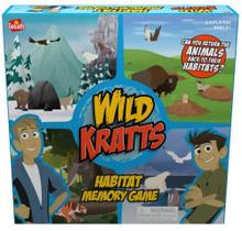 Goliath Wild Kratts Habitat Memory Game - Jogabilidade de memória clássica com narrativa criativa - Aprenda fatos sobre animais enquanto joga, com 5 anos ou mais, 2-4 jogadores