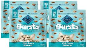 Golitos para Gatos Blue Buffalo Bursts Crujientes Sabor Mariscos 150g x4 Golitos para Gatos Blue Buffalo Bursts Crujientes Sabor Mariscos 150g x4