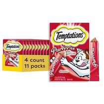 Golocinas Húmedas para Gatos Temptations Crema de Hígados de Res 44 Tubos 532 ml