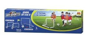 Golzinho Bola Futebol Infantil para criança 2 em 1 Dm - Dm TOys