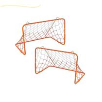 Golzinho de futebol dois gols pequeno medio 2 mini gol com trave de ferro rede par de gols de futebol futsal brinquedo realista de verdade