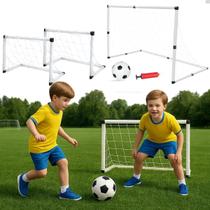 Golzinho de Futebol Trave Gol Brinquedo Menino Infantil 2 Em 1 Bola Rede Bomba 1 Grande ou 2 Pequeno Golzinho de Futebol Trave Gol Brinquedo Menino Infantil 2 Em 1 Bola Rede Bomba 1 Grande ou 2 Pequeno