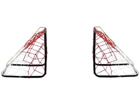 Golzinho Futebol (par) Mini Gol Trave Ferro Com Rede