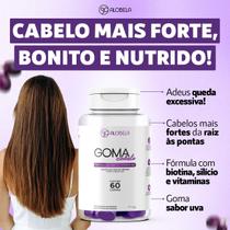 Goma Cabelo, suplementos em gomas 60 gomas, Alobela