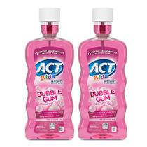 Goma de bolha de flúor anticavity ACT Kids para enxaguante bucal 500 ml, 2 pacotes
