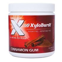 Goma de canela com xilitol 100 unidades da Xyloburst (pacote com 6)