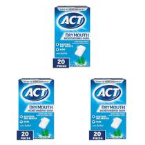 Goma de Mascar Hidratante para Boca Seca ACT 20 Unidades (Pack de 3) Goma de Mascar Hidratante para Boca Seca ACT 20 Unidades (Pack de 3)