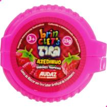 Goma de Mascar Tira Azedinho Sabores Tropicais Brinclets