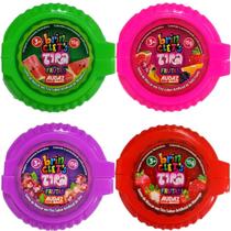 Goma de Mascar Tira Frutas Kit com 4 Unidades