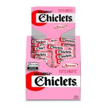 Goma de Mascar Trident Chiclets Tutti Frutti 2,8g Display com 100 Unidades Goma de Mascar Trident Chiclets Tutti Frutti 2,8g Display com 100 Unidades