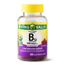 Goma de vitamina B12 Spring Valley para adultos 500 mcg 100 gomas