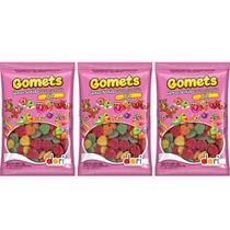 Goma Tipo Jujuba Gomets Coração de Frutas Jelly Kit 2,1 kg