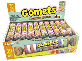 Goma Tubo Gomets Creme Frutas Sem Glúten C/ 30 unid