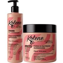 Goma Ultraformatadora + Máscara de Tratamento Kolene Nutri Bond Força e Nutrição Óleos Africanos Goma Ultraformatadora + Máscara de Tratamento Kolene Nutri Bond Força e Nutrição Óleos Africanos