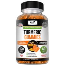 Gomas de açafrão Kaya Naturals 120 unidades de pimenta preta