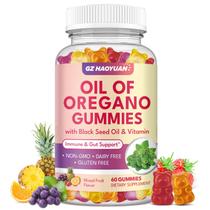 Gomas de Aceite de Orégano GZ HAOYUAN com Óleo de Cominho Preto + Vitamina D3, Óleo de Orégano com Alto Carvacrol, Suporte Imunológico e Digestivo, Antioxidante, Sabor Frutado, 60 Gomas Gomas de Aceite de Orégano GZ HAOYUAN com Óleo de Cominho Preto + Vitamina D3, Óleo de Orégano com Alto Carvacrol, Suporte Imunológico e Digestivo, Antioxidante, Sabor Frutado, 60 Gomas