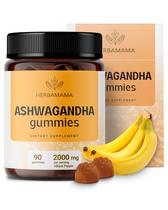 Gomas de Ashwagandha HERBAMAMA 2000mg com pimenta preta vegana