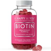 Gomas de biotina Be Happy Be You 10.000 mcg 120 unidades veganas Gomas de biotina Be Happy Be You 10.000 mcg 120 unidades veganas