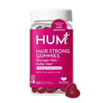 Gomas de cabelo HUM Hair Strong com biotina para crescimento de cabelo de 60 quilates
