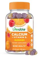Gomas de cálcio Lifeable Calcium 500 mg D3 1000IU 60 gomas