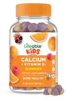 Gomas de cálcio Lifeable Kids com vitamina D3 500 mg 60 gomas