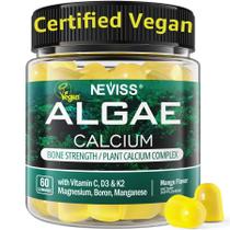 Gomas de cálcio NEVISS para mulheres com vitamina D3 K2, C, zinco 60C