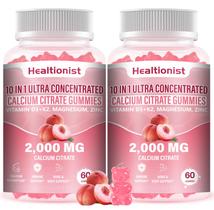 Gomas de Citrato de Cálcio Healtionist 2000mg 120un Pêssego Gomas de Citrato de Cálcio Healtionist 2000mg 120un Pêssego