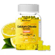 Gomas de citrato de cálcio Nutrisnaps 1200 mg com vitamina D3 K2 60 ct Gomas de citrato de cálcio Nutrisnaps 1200 mg com vitamina D3 K2 60 ct