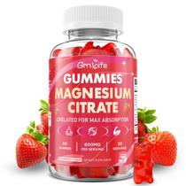 Gomas de Citrato de Magnésio GrnLife 600 mg Veganas Sabor Morango Gomas de Citrato de Magnésio GrnLife 600 mg Veganas Sabor Morango