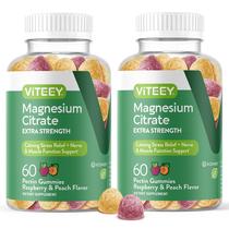 Gomas de citrato de magnésio Viteey Extra Strength 170 mg 120 ct Gomas de citrato de magnésio Viteey Extra Strength 170 mg 120 ct