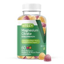 Gomas de citrato de magnésio Viteey Extra Strength 170 mg 60 ct Gomas de citrato de magnésio Viteey Extra Strength 170 mg 60 ct