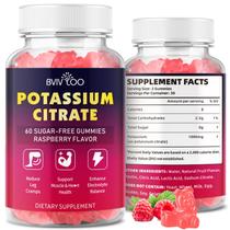 Gomas de citrato de potássio BVIVLOO 1000mg para adultos 120 unidades