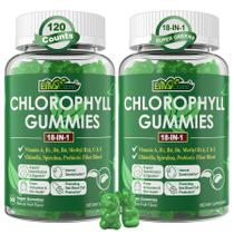 Gomas de clorofila EnvyCure Super Green 18 em 1, 2 pacotes