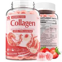 Gomas de colágeno EnvyDeal sem açúcar 1500 mg com 5000 mcg de biotina