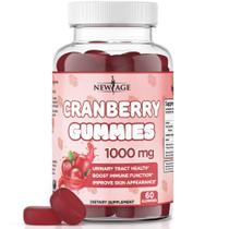 Gomas de cranberry NEW AGE Saúde do trato urinário 1000 mg 60 ct