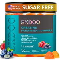 Gomas de creatina exdoo 120 unidades sin azúcar con cúrcuma Gomas de creatina exdoo 120 unidades sin azúcar con cúrcuma