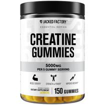 Gomas de creatina Jacked Factory 150 Lemon Vegan em dose de 5g