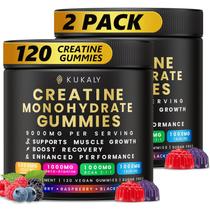 Gomas de Creatina Kukaly 9000 mg Sem Açúcar Veganas - 2 Unidades