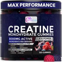 Gomas de creatina monohidratada NUTRAFLUS 120 unidades com sabor de frutas vermelhas