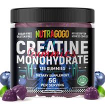 Gomas de creatina NUTRAGOGO 5g sem açúcar veganas 135 ct Gomas de creatina NUTRAGOGO 5g sem açúcar veganas 135 ct