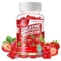 Gomas de Creatina Openovomins 90 Sem Açúcar Sabor Morango Gomas de Creatina Openovomins 90 Sem Açúcar Sabor Morango