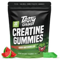 Gomas de Creatina TASTY GAINS 90 g Veganas Sabor Melancia Azeda