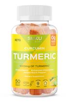 Gomas de curcumina com cúrcuma SUKU 1003 mg sem açúcar 50 ct Gomas de curcumina com cúrcuma SUKU 1003 mg sem açúcar 50 ct