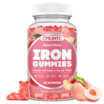 Gomas de ferro CFILIHTC 18 mg com B6, B12 C, folato de zinco, 60 ct