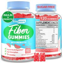 Gomas de fibra Euapeark para adultos, mulheres e homens 5g sem açúcar