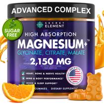 Gomas de glicinato de magnésio Secret Element 2150mg 60 Chews